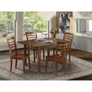 Breakfast Table: Straight Ladder-back Breakfast Nook Dining Table